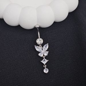 پیرسینگ ناف آویز دار